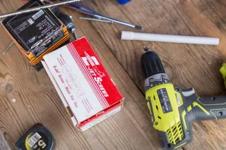 A hammer and tools for project work