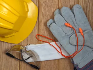 Construction tools prepared for a repair