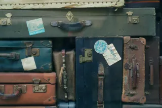 Luggage prepared for a journey